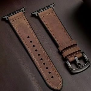 Faux leather Apple Watch band